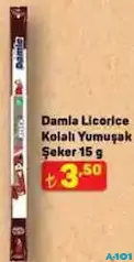 DAMLA LİCORİCE KOLALI YUMUŞAK ŞEKER 15 G DAMLA LİCORİCE KOLALI YUMUŞAK ŞEKER 15 G